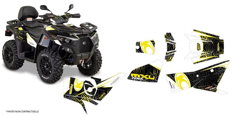 KIT DECO KYMCO MXU 550 ZIKZAK NOIR (2019-2023)
 KIT DECO KYMCO MXU 700 ZIKZAK NOIR (2019-2023) origine KYMCO 