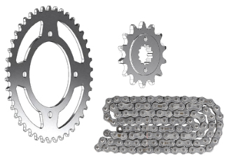 KIT CHAINE DINLI/MASAI 450/460 (STANDARD O RING RENFORCEE RK520FEZO) -(ADAPTABLE) KIT CHAINE DINLI/MASAI 450/460 (STANDARD O RING RENFORCEE RK520FEZO) -(ADAPTABLE)(Qualité.de.chaîne.pour utilisation.modérée) origine MASAI 