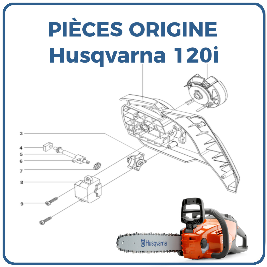PIECES TRONCONNEUSE 120i HUSQVARNA PIECES de TRONCONNEUSE 120i Référence (PNC) 967098201 origine HUSQVARNA -DISPO