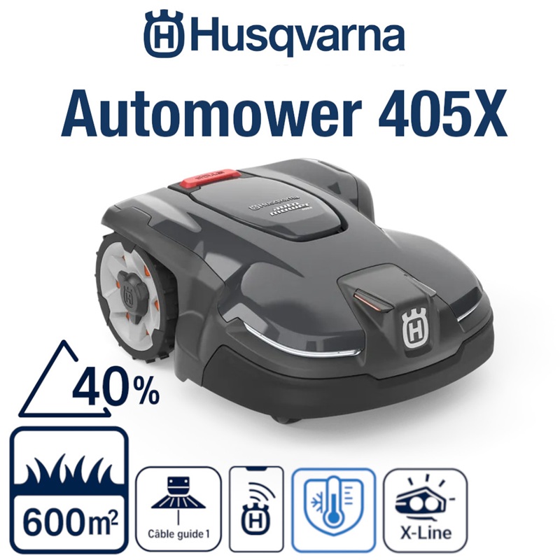 ROBOT TONDEUSE 405X Robot tondeuse avec contrôle de zone pour les pelouses jusqu à 600 m² origine HUSQVARNA JARDINS_500–600M²