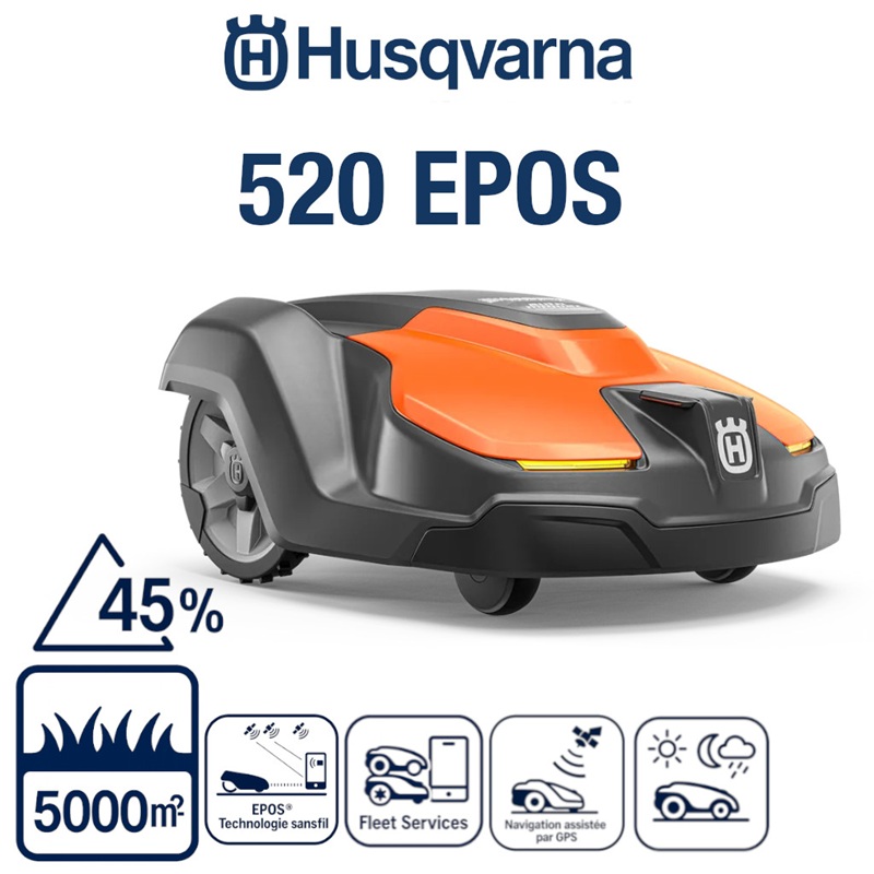 ROBOT TONDEUSE 520 EPOS Tondeuse robot avec frontière virtuel pour les espaces verts allant jusqu