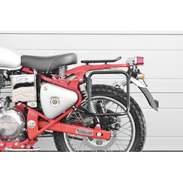 SUPPORT SACOCHE GAUCHE TRIALS 500 SUPPORT SACOCHE GAUCHE TRIALS 500 origine ROYAL ENFIELD 