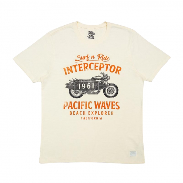 T-SHIRT PACIFIC WAVES ROYAL ENFIELD T-SHIRT PACIFIC WAVES ROYAL ENFIELD origine ROYAL ENFIELD 