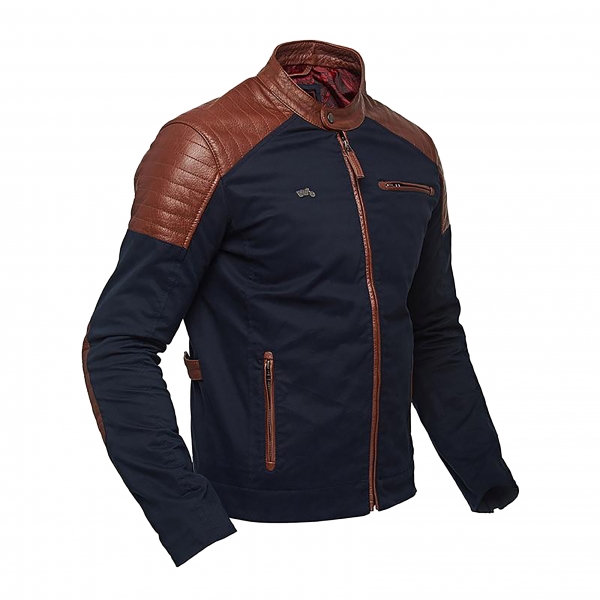 VESTE BI-MATIERE APEX R.E. NAVY
 VESTE BI-MATIERE APEX R.E. NAVY
 origine ROYAL ENFIELD 