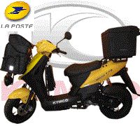 Pieces AGILITY 50 - LA POSTE - AGILITY 50 "LA POSTE" origine KYMCO VEHIPOSTE