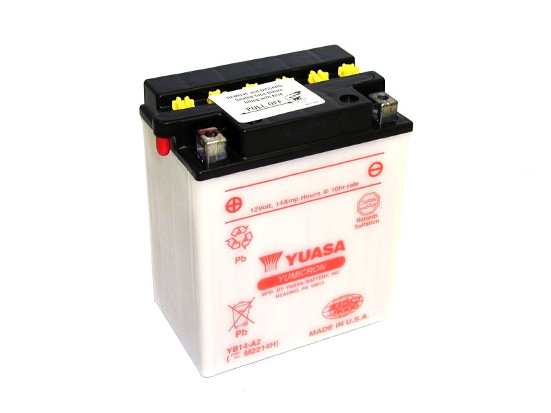 BATTERIE YB14-A2 YUASA (ORIGINE) KYMCO BATTERIE YB14-A2 YUASA (ORIGINE) origine KYMCO -DISPO