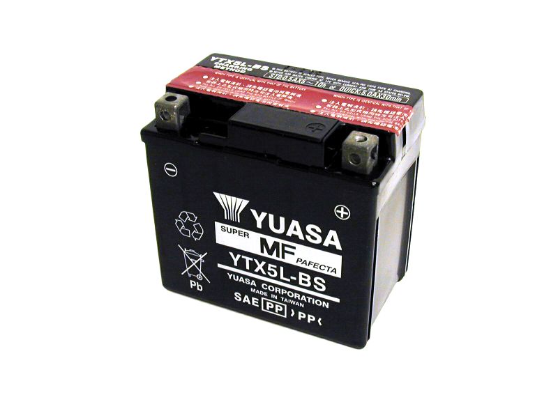 BATTERIE YTX5L-BS YUASA (ORIGINE) KYMCO 31500-KNBN-92A-BATTERIE YTX5L-BS YUASA (ORIGINE) origine KYMCO -DISPO