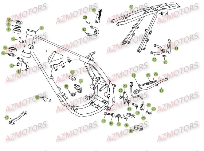 ACCESSOIRES DU CHASSIS pour 125-RE-09