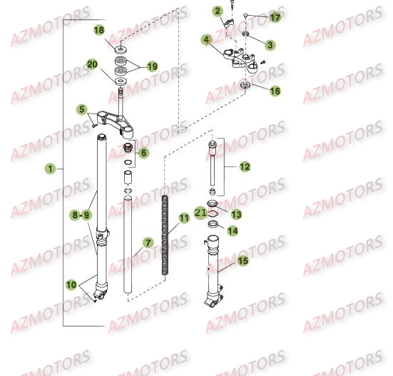 Fourche BETA Pièces Beta RE 125 4T - 2009