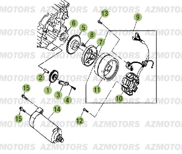 ALLUMAGE BETA Pièces RR Enduro 125 RR 4T - 2015-14-13