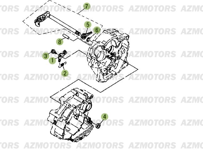 Commandes De Boite A Vitesses 2 BETA Pièces Beta RE 125 4T - 2015-2014-2013