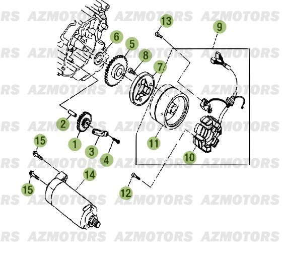 DEMARRAGE_ELECTRIQUE BETA Pièces RR Enduro 125 RR 4T - 2015-14-13