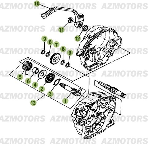 Kick Starter BETA Pièces Beta RE 125 4T - 2015-2014-2013