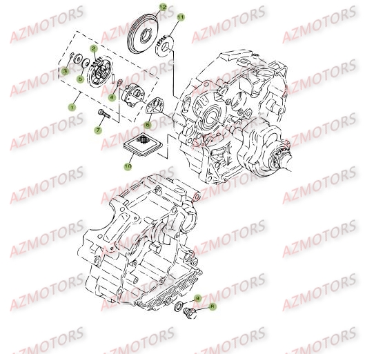 Circuit De Lubrification BETA Pièces Beta RE 125 4T - 2008