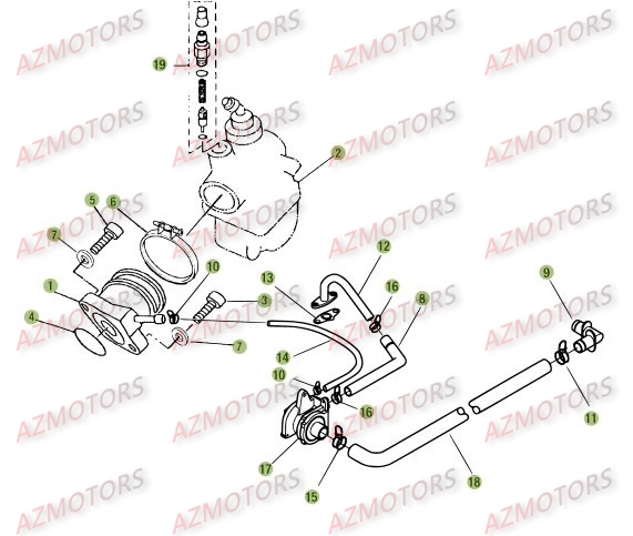 Carburateur BETA Pièces Beta RE 125 4T - 2010-2011