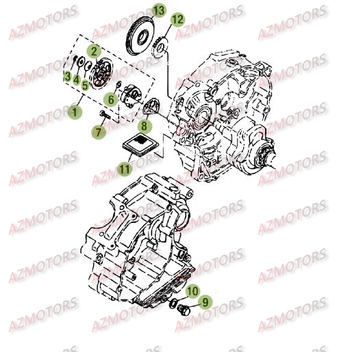 Circuit De Lubrification BETA Pièces Beta RE 125 4T - 2010-2011