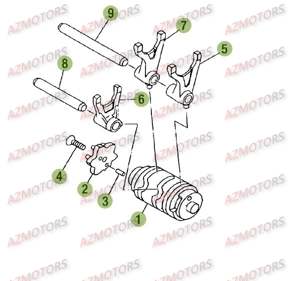 Commandes De Boite A Vitesses BETA Pièces Beta RE 125 4T - 2010-2011