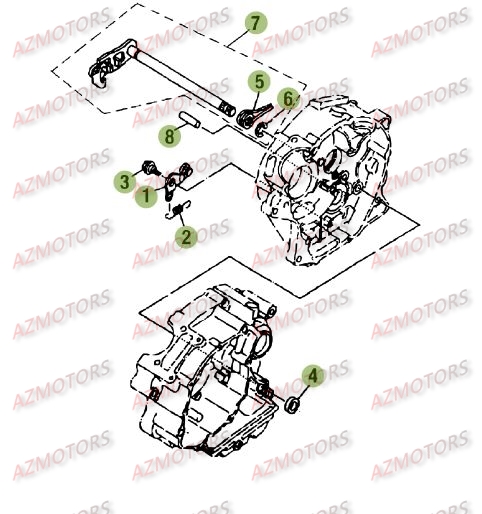 Commandes De Boite A Vitesses 2 BETA Pièces Beta RE 125 4T - 2010-2011