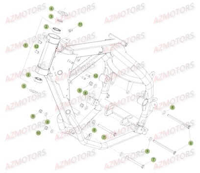 Chassis BETA Pièces Beta RE 125 4T - 2016