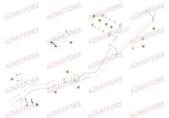 ECHAPPEMENT BETA Pièces RR Enduro 125 RR 4T - 2016