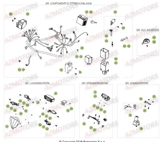 EQUIPEMENT_ELECTRIQUE BETA Pièces RR Enduro 125 RR 4T - 2016