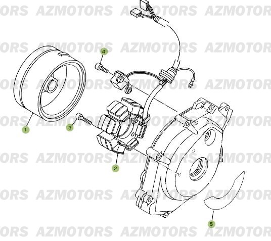 ALLUMAGE BETA Pièces RR 125 ENDURO 4T 2007