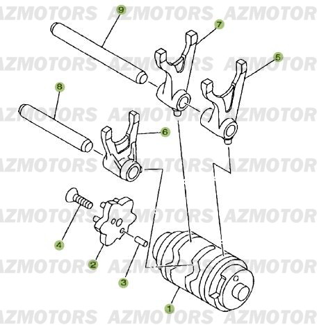 Commandes De Boite A Vitesses BETA Pièces Beta RR 125 Enduro 4T - 2007