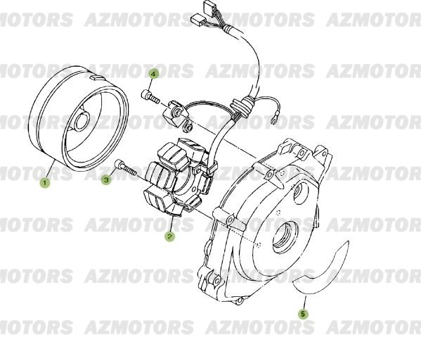 Allumage BETA Pièces Beta RR 125 Enduro 4T EURO3 - 2008