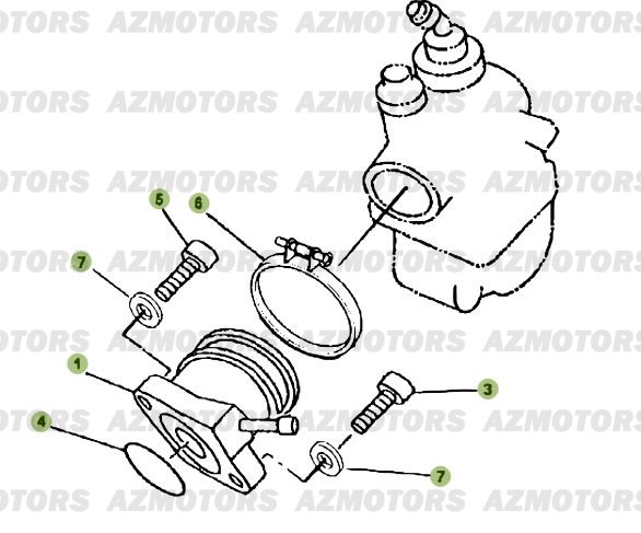 Carburateur BETA Pièces Beta RR 125 Enduro 4T EURO3 - 2008