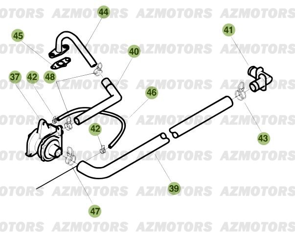 Carburateur 2 BETA Pièces Beta RR 125 Enduro 4T EURO3 - 2008