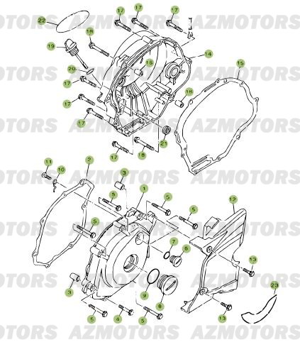 CARTER 2 pour 125-RR-2008E3