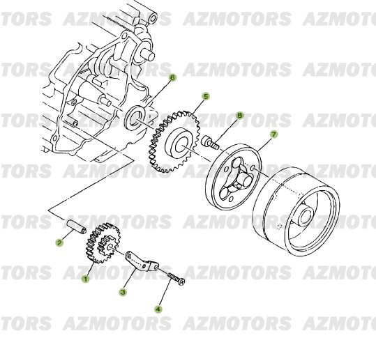 Demarrage Electrique BETA Pièces Beta RR 125 Enduro 4T EURO3 - 2008