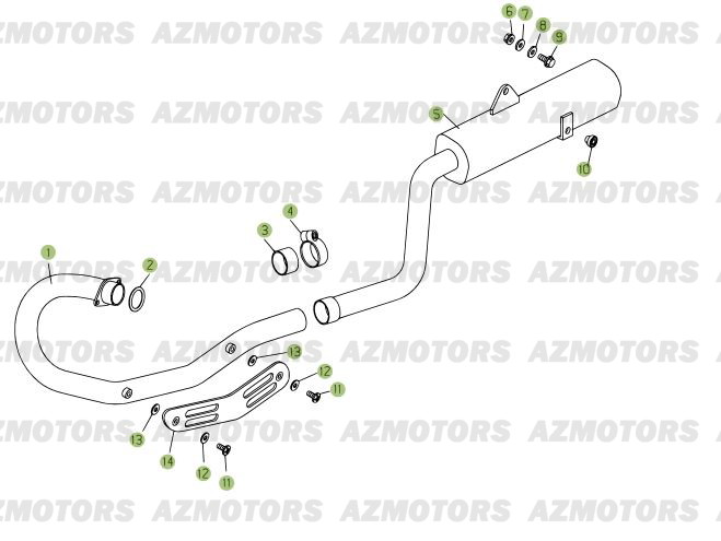 ECHAPPEMENT pour 125-RR-2008E3