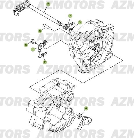 Commandes De Boite A Vitesses 2 BETA Pièces Beta RR 125 Enduro 4T - 2009