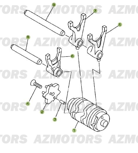 Commandes De Boite A Vitesses BETA Pièces Beta RR 125 Enduro 4T - 2009