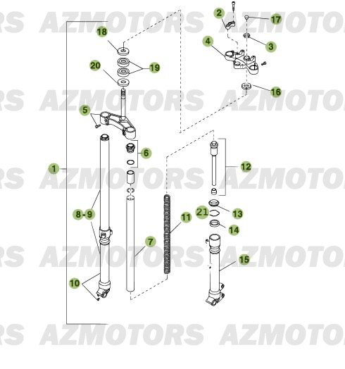 FOURCHE BETA 125 RR 2009