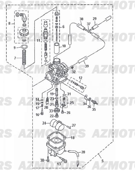 CARBURATEUR 3 BETA 125 RR 2010 11 12