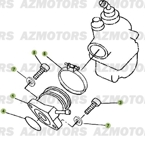 Carburateur BETA Pièces Beta RR 125 Enduro 4T - 2012/2010 CHASSIS 001052 à 001140