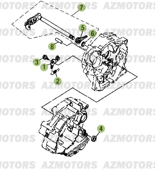 Commandes De Boite A Vitesses BETA Pièces Beta RR 125 Enduro 4T - 2012/2010 CHASSIS 001141 à 999999 