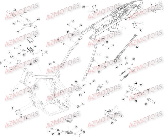 Accessoires Du Chassis BETA Pièces Beta RR 125 LC Enduro 4T - 2015