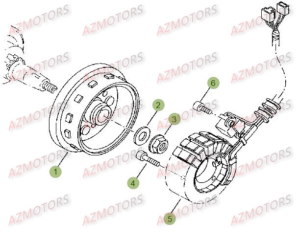 Allumage BETA Pièces Beta RR 125 LC Enduro 4T - 2015