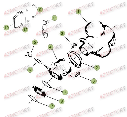 Carburateur Complet BETA Pièces Beta RR 125 LC Enduro 4T - 2015