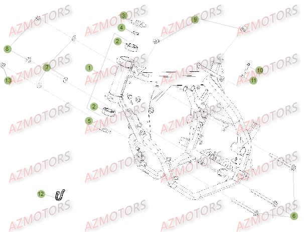 CHASSIS pour 125-RR-LC-15