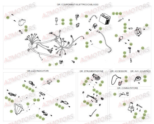 Equipement Electrique BETA Pièces Beta RR 125 LC Enduro 4T - 2017