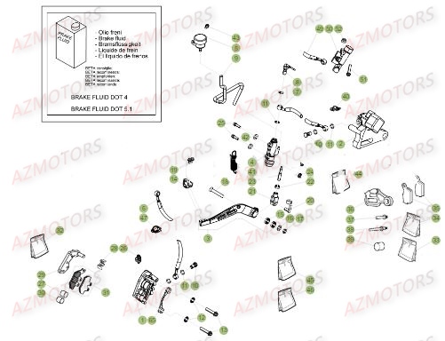 FREINS pour 125-RR-LC-17