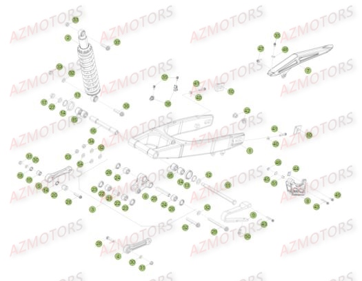 SUSPENSION ARRIERE BETA 125 RR LC 17