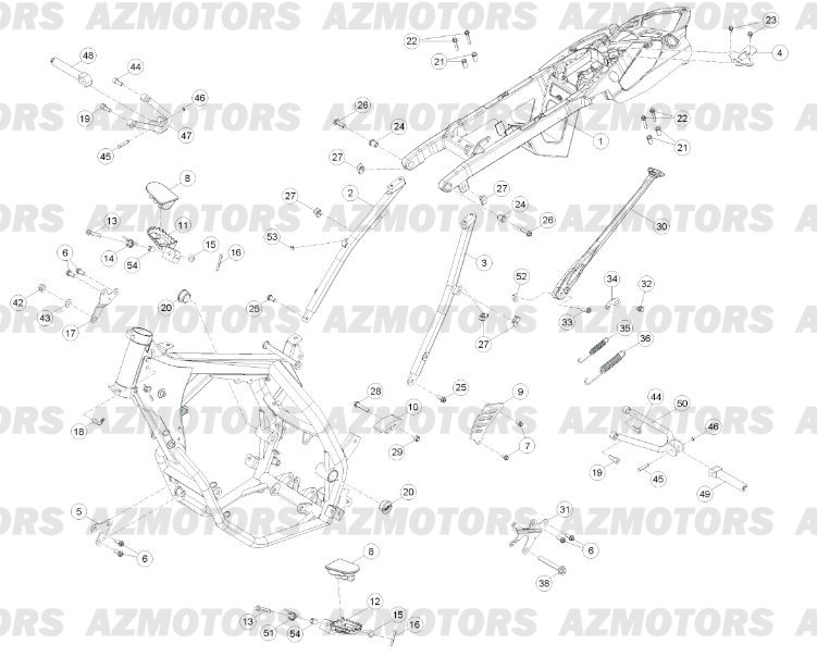 Accessoires Du Chassis No Serie 1 A Xx502 BETA Pièces Beta RR 125 LC Enduro 4T - 2013