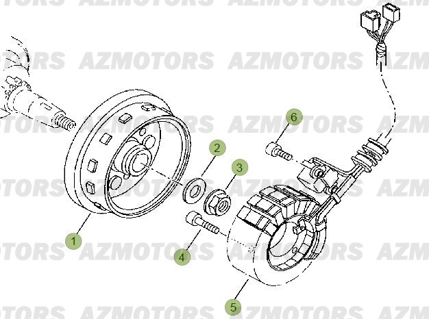 Allumage BETA Pièces Beta RR 125 LC Enduro 4T - 2013
