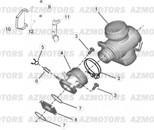 Carburateur BETA Pièces Beta RR 125 LC Enduro 4T - 2013