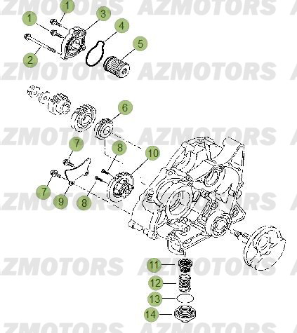 CIRCUIT DE LUBRIFICATION BETA 125 RRLC 13